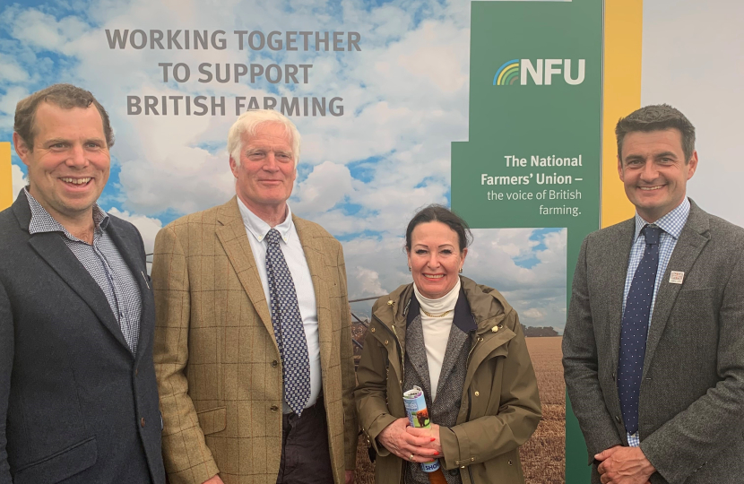 Anne Marie with the NFU stand at the Devon County Show