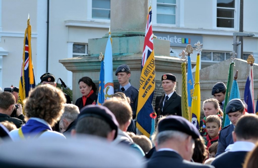 Anne Marie Morris MP remembrance sunday royal british legion