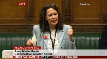 Anne Marie tabled an amendment to the Government's Recall Bill